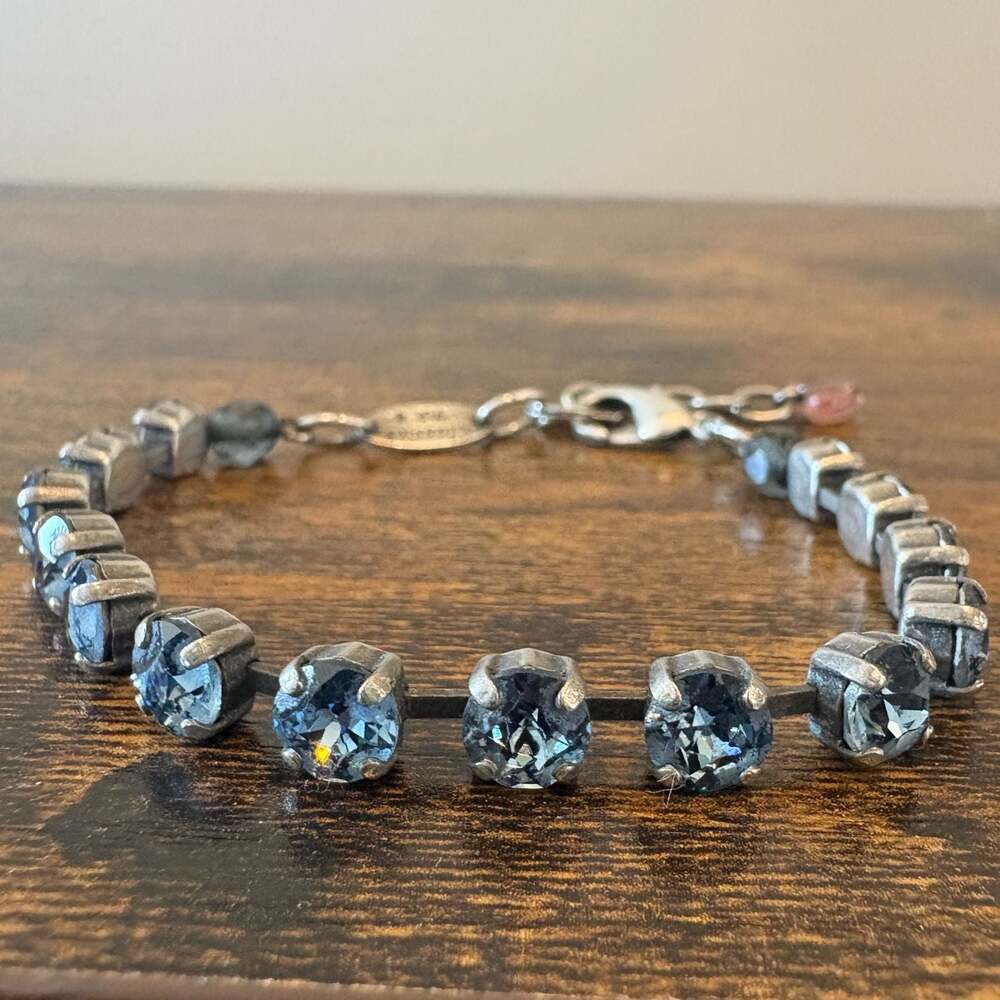 Sabika True London Blue Crystal Bracelet Adjustable Swarovski Crystal Classics V